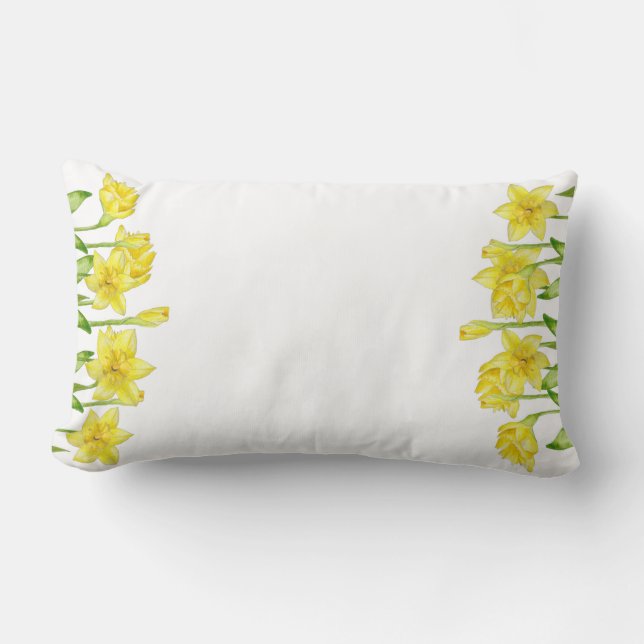 Earthy Spring on a Lumbar Pillow (D) (Front)