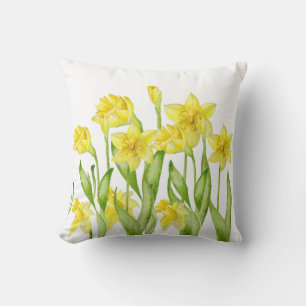 Earthy Spring on a Throw Pillow (D)
