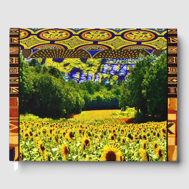 Earthy Sunflower Guest Book (Front)