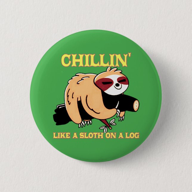earthy tone 2 inch round button (Front)