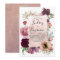 Earthy Tones Burgundy Floral Vintage Wedding