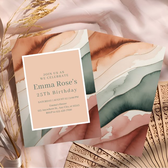 Earthy Tones Celebration Invitation (Creator Uploaded)