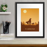 Earthy Tones Mandalorian Desert Poster<br><div class="desc">This stylish artwork showcases the earthy palette abundant in The Mandalorian series. With a striking outline of Mando bonding with The Child and an evocative landscape in the background,  we can't help but wonder what's next for this iconic duo. The sky isn't even the limit!</div>