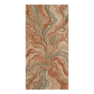 Earthy Topographic Marble Wall Art Poster