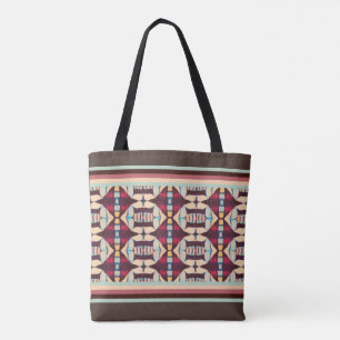 Earthy Tribal Tapestry Tote Bag