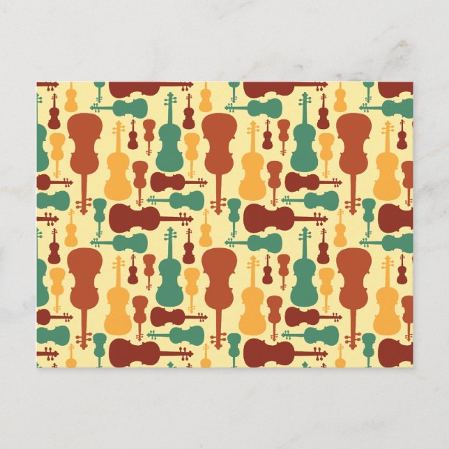 Earthy Violin Postcards (Front)