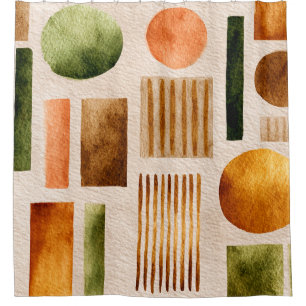 Earthy Watercolor Abstract Pattern - Boho Organic