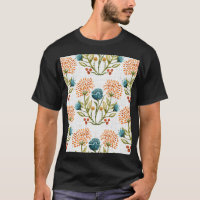 Earthy Whimsical: Watercolor Flower Motif.