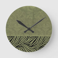 Earthy Zebra Print