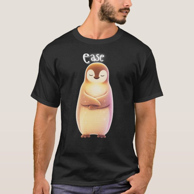 Ease Calm Penguin Emotional Healing T-Shirt (Front)