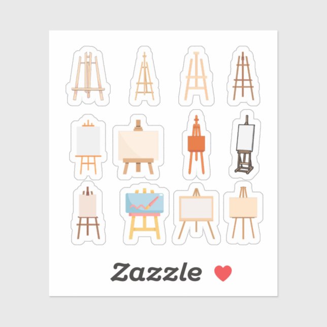 Easel Stickers (Sheet)