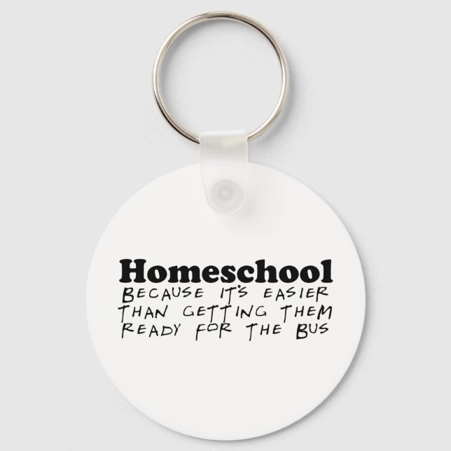 Easier Than the Bus Keychain (Front)