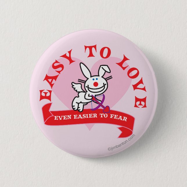 Easier To Fear 2 Inch Round Button (Front)