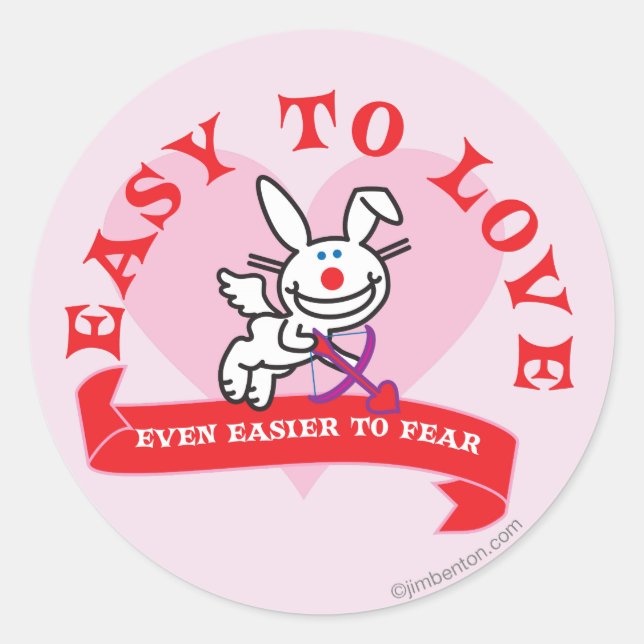Easier To Fear Classic Round Sticker (Front)