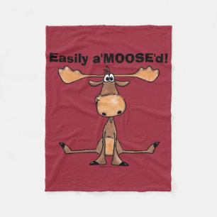 Easily A'Moose"d Fleece Blanket