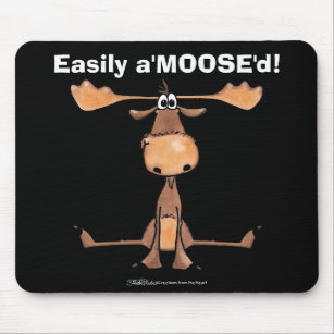 Easily A'Moose"d Mouse Pad