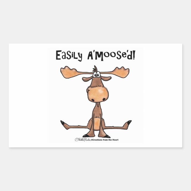 Easily A'moose'd Sticker (Front)