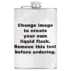 Easily create your own photo hip flask