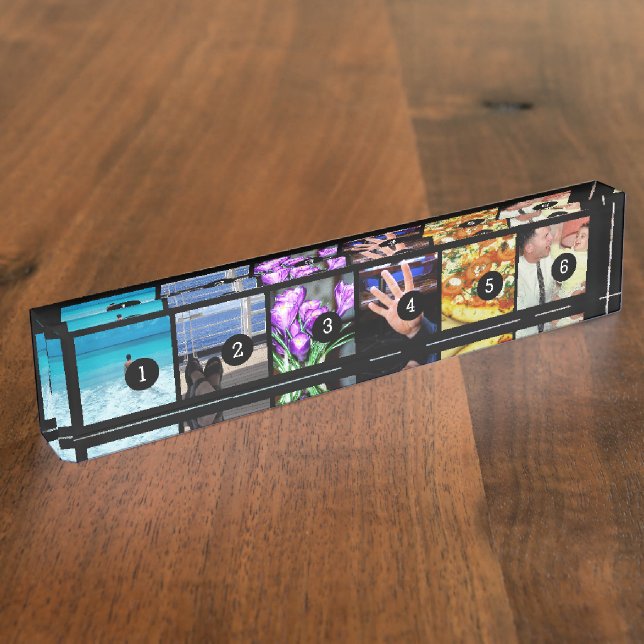 Easily Create Your Own Photo Style 6 images Nameplate (Side)