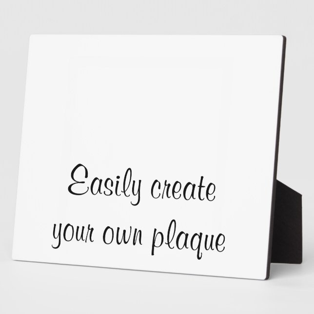 Easily Create Your Own Plaque - Horizontal - DIY (Side)