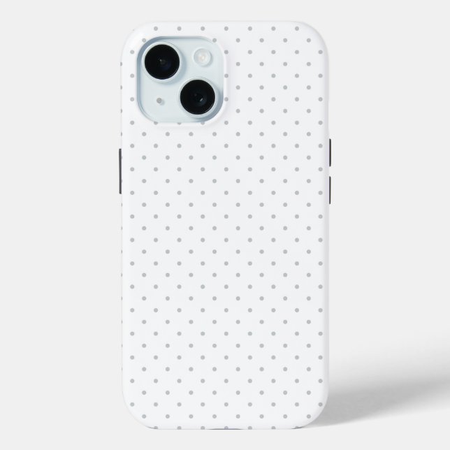 Easily Customize Colour from Grey Mini Polka Dots Case-Mate iPhone Case (Back)