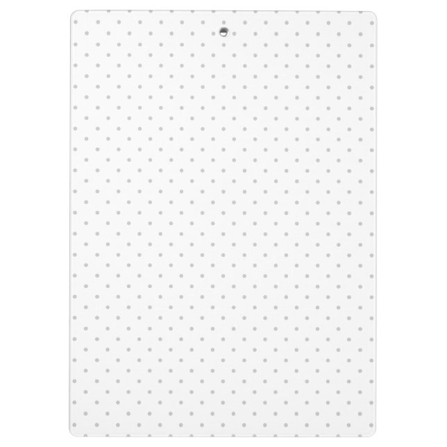 Easily Customize Colour from Grey Mini Polka Dots Clipboard (Back)