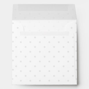 Easily Customize Colour from Grey Mini Polka Dots Envelope