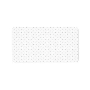 Easily Customize Colour from Grey Mini Polka Dots Label