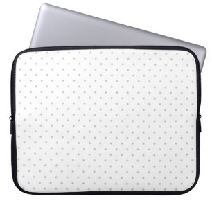 Easily Customize Colour from Grey Mini Polka Dots Laptop Sleeve