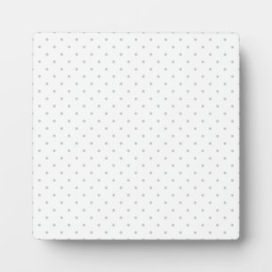 Easily Customize Colour from Grey Mini Polka Dots Plaque