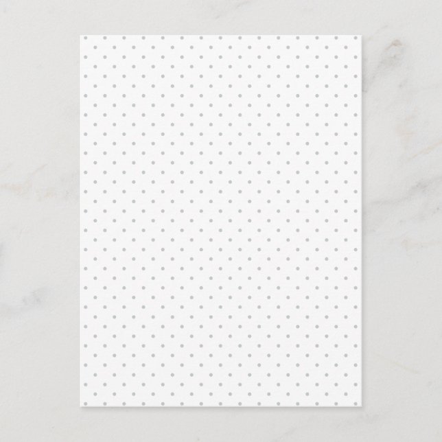 Easily Customize Colour from Grey Mini Polka Dots Postcard (Front)
