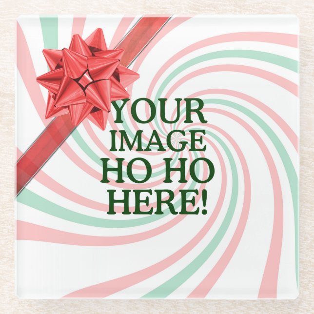 Easily Design Your Own in just one step Glass Coaster (Front)