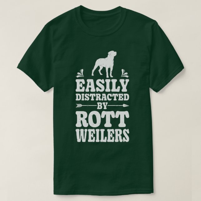 Easily Distracted 10  T-Shirt (Design Front)