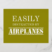 Easily Distracted By Airplanes Aviator Pilot