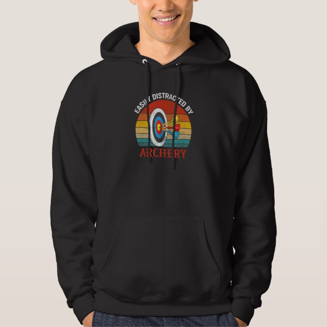 Easily Distracted By Archery Hoodie (Front)