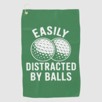Easily Distracted by Balls Funny Golf Ball Golfer
