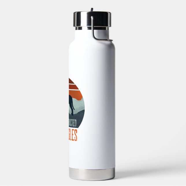 Easily Distracted By Beagles Dog Walking Water Bottle (Left)