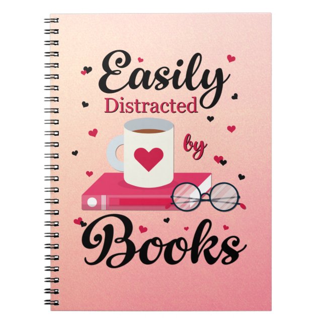 Easily Distracted By Books (Front)