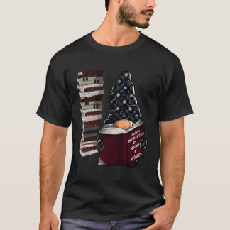 Easily Distracted By Books Gnomes Garden Gnome Boo T-Shirt