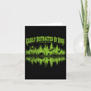 Easily distracted by bugs vintage shirt camping card