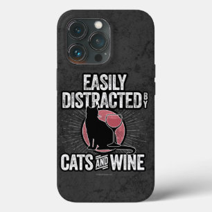 Easily Distracted by Cats and Wine Case-Mate iPhon iPhone 13 Pro Case