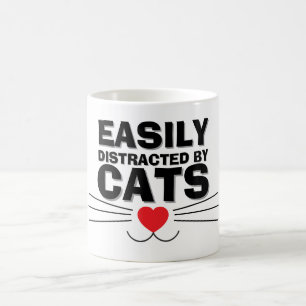 Easily Distracted by Cats Mug We Are All Mugs