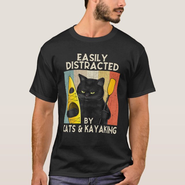 Easily Distracted By Cats T-Shirt (Front)