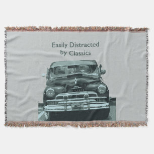 Easily Distracted by Classics Throw Blanket