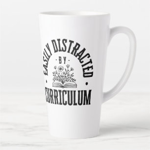 Easily Distracted By Curriculum - Latte Mug