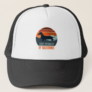Easily Distracted By Dachshunds Dog Walking Trucker Hat