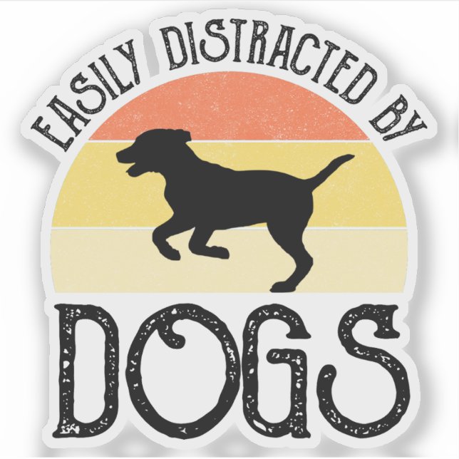 Easily Distracted By Dogs (Front)
