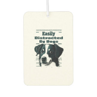 Easily Distracted By Dogs  Air Freshener
