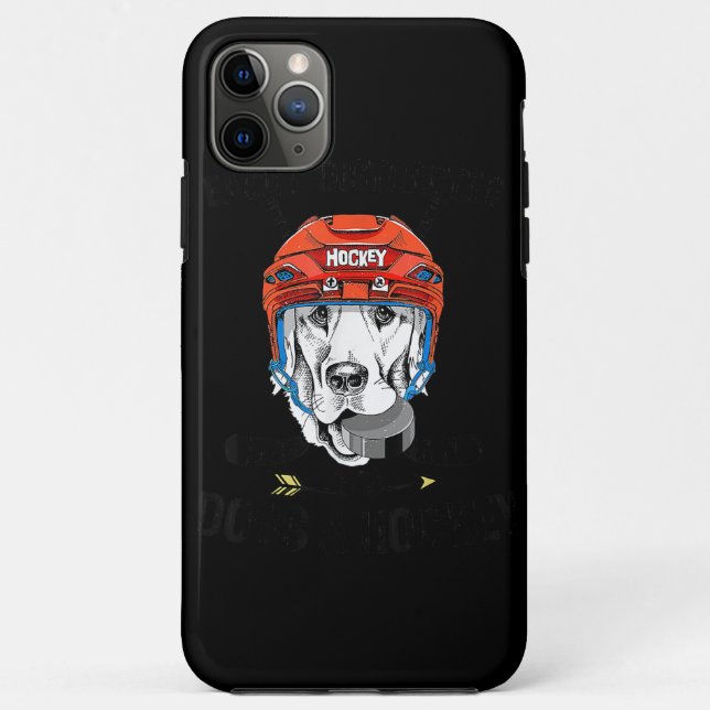 Easily Distracted By Dogs And Hockey Case-Mate iPhone Case (Back)