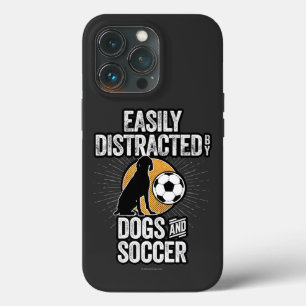 Easily Distracted by Dogs and Soccer Case-Mate iPh iPhone 13 Pro Case